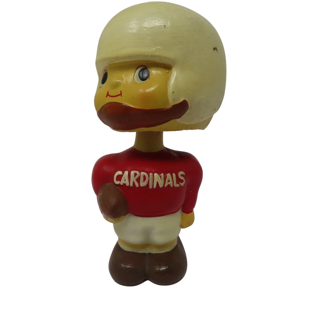 1960s St Louis Cardinals Vintage NFL Bobblehead Nodder Red Jersey AS-IS REPAIR